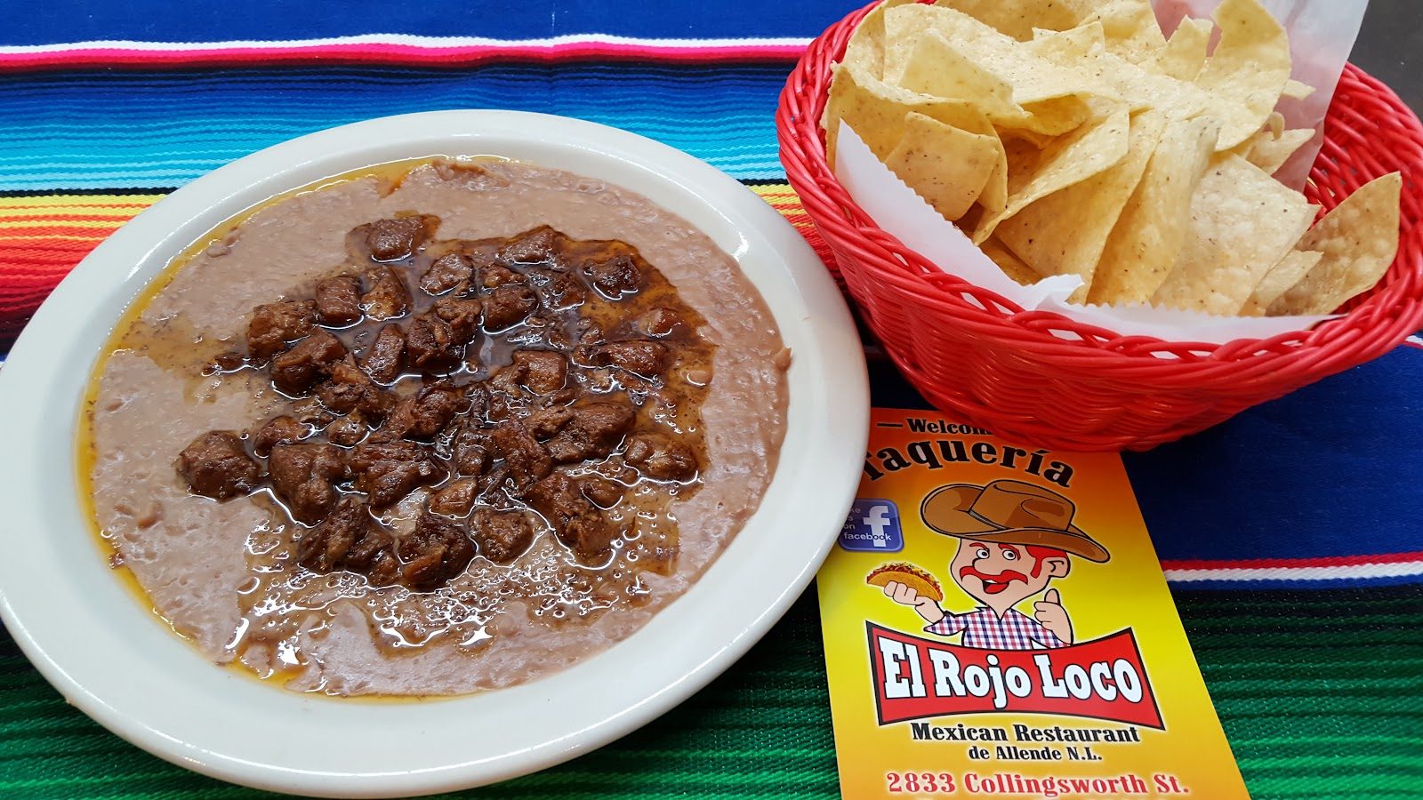 Beans with chips
